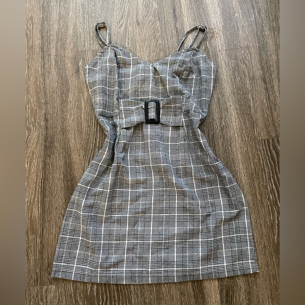 Kendall + Kylie plaid mini dress